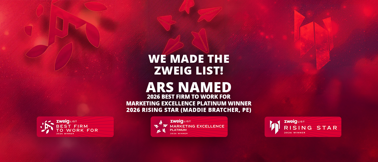 ARS Engineers, Inc. Named a Best Place to Work and Hot Firm by Zweig Group